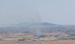 Activado el nivel 1 en incendio forestal declarado en Quintana de la Serena (Badajoz)