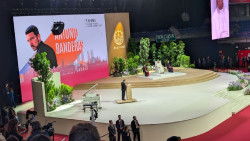 Banderas pone en valor ante el Papa la Semana Santa de M&aacute;laga y reivindica el arte frente a las violencias