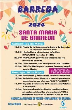 Barreda celebra sus fiestas el 25 y 26 de mayo
