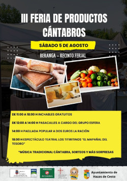 Beranga acogerá el 5 de agosto la III Feria de Productos Cántabros