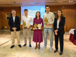 Diego Bot&iacute;n y Cristina Bucsa reciben los premios de la Prensa Deportiva de Cantabria