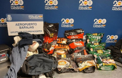 Dos detenidos en Barajas con 18 kilos de hero&iacute;na ocultos en paquetes de caf&eacute;