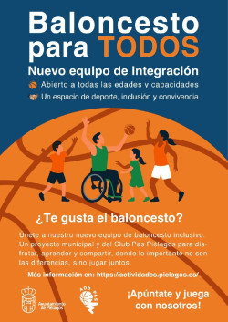 El CD Pas Pi&eacute;lagos crea en un equipo de baloncesto inclusivo en colaboraci&oacute;n con el Ayuntamiento