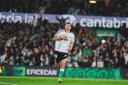 El centrocampista del Racing Peio Canales, ganador del Trofeo Chisco de RNE en Cantabria