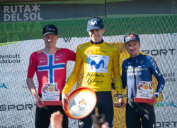 El ciclista espa&ntilde;ol Iv&aacute;n Romeo rubrica su triunfo en la Vuelta a Andaluc&iacute;a