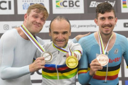 El espa&ntilde;ol Ricardo Ten conquista su segundo maillot arco&iacute;ris del Mundial de pista adaptado en R&iacute;o de Janeiro