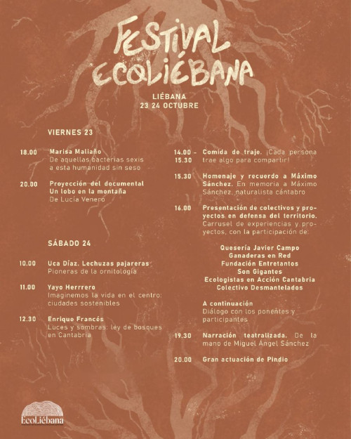 El II Festival EcoLi&eacute;bana re&uacute;ne este fin de semana en Tama a colectivos comprometidos con la conservaci&oacute;n del territorio