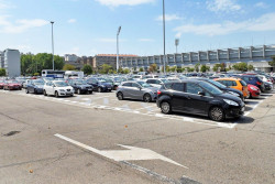 El parking del Sardinero y la alcaldesa Gema Igual.&nbsp;Carlos Magdalena 