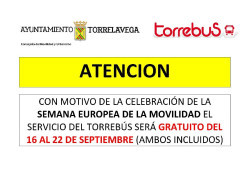 El Torrebus ser&aacute; gratuito del 16 al 22 de septiembre por la Semana de la Movilidad