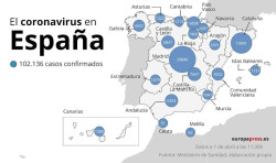  El &uacute;ltimo balance de coronavirus, en gr&aacute;ficos