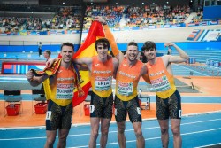 Espa&ntilde;a cierra el Europeo `indoor` en cuatro medallas con la guinda del 4x400