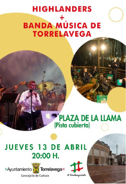 Highlanders y la Banda Municipal de M&uacute;sica act&uacute;an ma&ntilde;ana en Torrelavega
