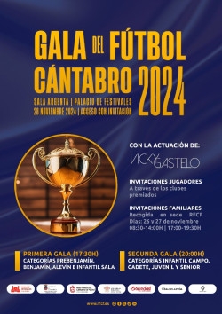 La Gala del F&uacute;tbol C&aacute;ntabro se celebrar&aacute; el 28 de noviembre