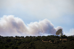 La NASA no detecta da&ntilde;os estructurales en las antenas y edificios de su complejo de Robledo (Madrid) por el incendio