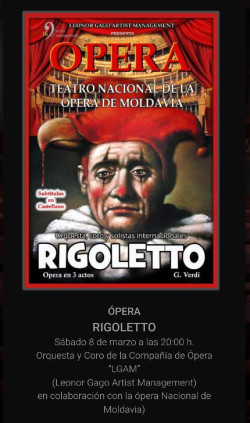 La &oacute;pera `Rigoletto` llega este s&aacute;bado al Teatro Concha Espina de Torrelavega