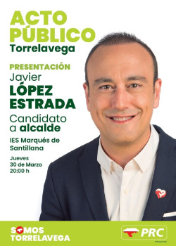 La presentaci&oacute;n de Javier L&oacute;pez Estrada como candidato a la Alcald&iacute;a se celebra ma&ntilde;ana en el Marqu&eacute;s de Santillana