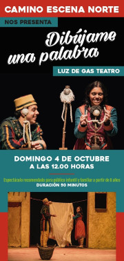 La representaci&oacute;n `Dib&uacute;jame una palabra` llega a Torrelavega de la mano de Camino Escena Norte