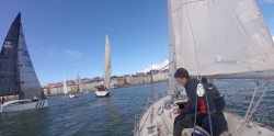 La salida de la bah&iacute;a rompi&oacute; la competici&oacute;n del crucero santanderino