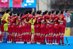 La selecci&oacute;n masculina de hockey cae (5-3) ante Pa&iacute;ses Bajos y acaba como cuarta de grupo