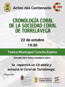La Sociedad Coral de Torrelavega presentar&aacute; los discos del Centenario el d&iacute;a 22 en el TMCE