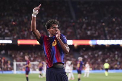 Lamine Yamal: "Los goles no nos est&aacute;n faltando, estoy muy contento con la plantilla que tenemos"