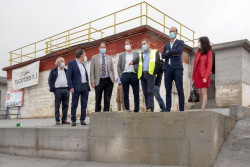 L&oacute;pez Estrada y Gochicoa visitan las obras de la red de abastecimiento a zonas altas
