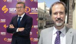 Los directores de Oncología y Digestivo del HUMV, Rivera y Crespo, lanzan el mensaje de que las muertes por cáncer de colon se pueden evitar.