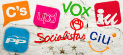 Los pol&iacute;ticos y el color