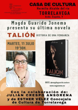 Magda Guarido presenta su &uacute;ltima novela `Tali&oacute;n` este martes en Torrelavega