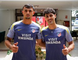 Marc Pubill y Johnny Cardoso se incorporan a la concentraci&oacute;n del Atl&eacute;tico en Los &Aacute;ngeles de San Rafael