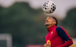 Raphinha se entrena con el FC Barcelona la v&iacute;spera del amistoso contra el Birmingham City