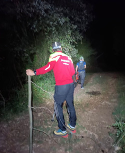 Rescatado anoche un joven de Solares desorientado en una ruta en bicicleta en Pe&ntilde;a Cabarga