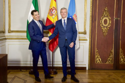 Rueda muestra su apoyo a Juanma Moreno y conf&iacute;a en que pueda seguir gobernando: "Es uno de los referentes del partido"
