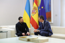 S&aacute;nchez anuncia mil millones de apoyo para Ucrania y el impulso de la "cofabricaci&oacute;n" con empresas ucranianas de defensa