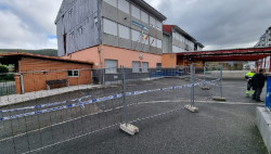 Se desprende una fachada del CEIP Virgen de Valencia de Pi&eacute;lagos