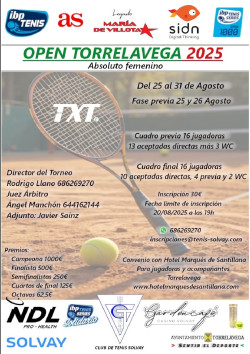 Torrelavega acoge un torneo del Circuito IBP Tenis Pro, con algunas de las mejores raquetas femeninas