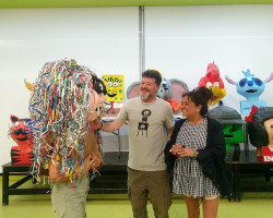Torrelavega expone desde ma&ntilde;ana a los cabezudos elaborados por los ni&ntilde;os del Taller Fran Querol