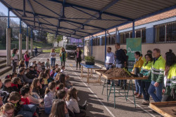 Torrelavega reparte laureles y acebos a los alumnos del Jos&eacute; Luis Hidalgo por el D&iacute;a del &Aacute;rbol