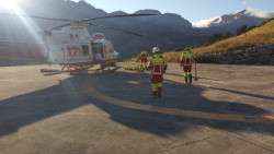  Trasladado en helic&oacute;ptero con urgencia un lebaniego de 91 a&ntilde;os tras sufrir un infarto
