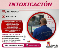 Tres trasladados al hospital tras intoxicarse con gas pimienta en un establecimiento de Palencia
