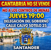 Vecinos de Castro, Cartes y otros municipios se concentran en Santander contra la acogida de menores migrantes