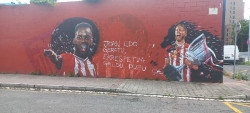 Vuelven a vandalizar la imagen de Nico Williams en el mural del Athletic de Barakaldo